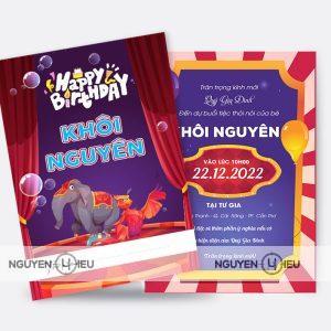 Thiệp rạp xiếc